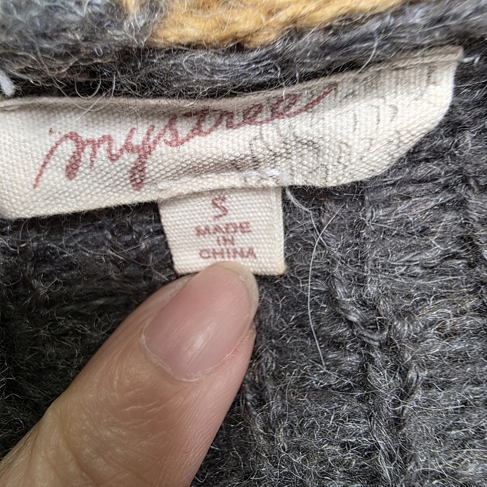 Mystree Leopard Patchwork Zip-Up Sweater Hoodie S… - image 8